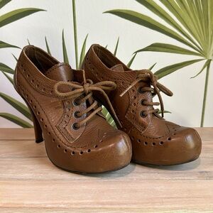 Brown leather Pedro Garcia booties 36